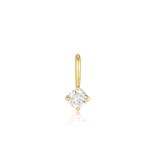  Pop Charms - Anhänger - Silber / 14kt GP - Zirkonia - 1cm
